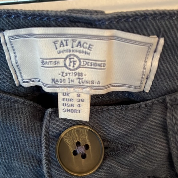 Fat Face Size 4 Short Blue Pants in EUC - Picture 2 of 7
